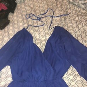 Short blue romper